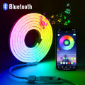 Tuya Smart Life RGB LED Neon Strip Light WIFI/Bluetooth USB 5V Neon Sign Tape Waterproof DIY Esports Gaming Room Ambinet Decor lightify. 