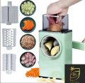 Vegetable Slicer Upgraded Hand Crank Cutter Multifunctional Chopper Veget Graters Shredders Fruit Kitchen Tool with 3 Stainless Steel Drum Blades for Vegetable Tomato Potato Cheers. 