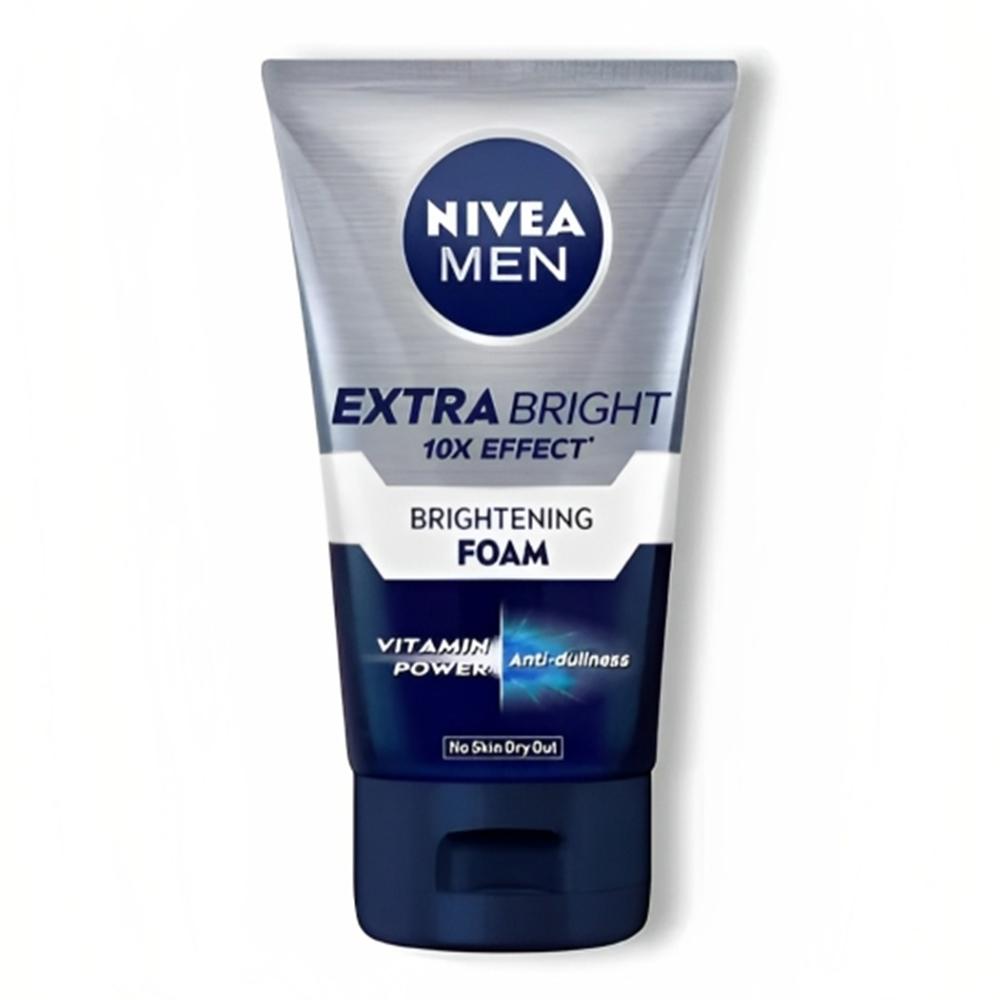 NIVEA MEN Extra Bright 10X Effect Brightening Foam 100g