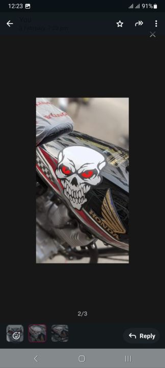 Bike Tanki Skull Striker New Design