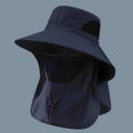 Summer Sun Hats UV Protection Outdoor Hunting Fishing Cap For Men Women Hiking Camping Visor Bucket Hat Neck Flap Fisherman Hat. 