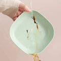 10pcs/Set Spit Bone Dish Household Food Grade Plastic Spit Bone Dish Dining Table Garbage Plate  Party Snack Dinner Dishes. 
