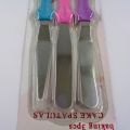 Stainless Cake Decorator 3pcs Cake Cream Spreader Cake Icing and Dresser. 