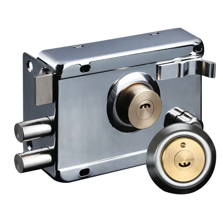 Exterior Iron Door Locks Security Anti-Theft Lock Multiple Insurance ...