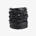Pack Of 6 - Europeans Vintage Premium Quality Leather Bracelets For Men's And boy's. 