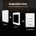 Manhot Smart Life Zigbee Smart Light Switch No Neutral Wire & NO Capacitor Required US  Wall Switches Tuya Alexa  Home lightify. 