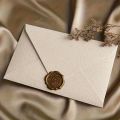 Vintage Envelopes Letter Writing Stamp Wax Seal Stickers Postcards Wedding  Wrap Envelopes. 