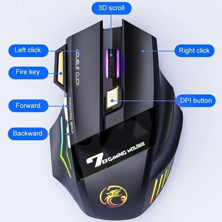 Wireless%20Gaming%20Mouse%20USB%20IMICE%20GW-X7%203200DPI%20Dual%20Mode%20Rechargeable%207%20Keys%202.4Ghz%20Silent%20Mouse%20Bluetooth%207-color%20Breathing%20LED%20-%20Image%204