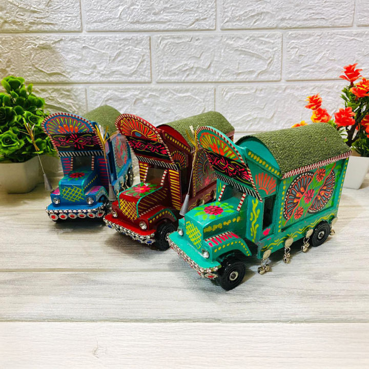 TRUCK ART Miniature Truck Model, Truck Art Table Decor, Truck Art Decorative miniature truck, wall decoration, Souvenir of Pakistan, truck art truck, home decoration, Antique Decoration Items