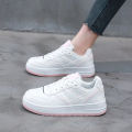 White Casual Walking Sneakers for Women.