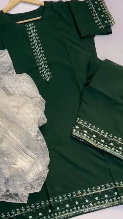 🇵🇰 14th August Special | Branded Green Swiss Lawn Embroidered Shirt ...