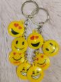 Wonderful Key Ring with Cute Emoji Design Pack of 2. 