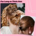 50-600pcs Black Straight Line Hair Clip U-shaped Needle Lady Hairpins Curly Wavy Grips Women Bobby Pins Styling Hair Accessories.