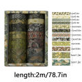 12 rolls/box of exquisite color plaid washi tape, a variety of styles to choose from, sbooking tape, a for your family.