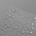 1PC 5D Korean Bronzing Nail Stickers Japanese Gold Silver Star Moon Luxury DIY Nail Art Decoration Decals Manicure Accessories.