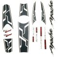 Tvs Apache 160cc Hyper Edge White Bike Full Sticker. 