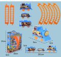Kids DIY Electric Train Set Cartoon Variety Puzzle Assembled Rail Car Toys Fit for Train Railway Track Toys for Children Gifts. 