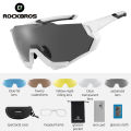 ROCKBROS 5 Lens Sunglasses Outdoor Sports Riding Cycling Glasses Half Frame Wide Eyewear Goggles Unisex Bike Bicycle Sunglasses. 