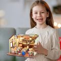 DIY Mini Dollhouses Back To School Miniature Model Doll House For Xmas Mini Wooden 3D Puzzles Classroom Assembly Start Of School. 