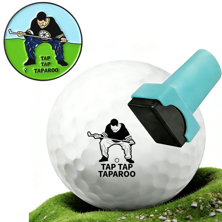 Ball Badge Golf Ball Stamp and Ball Marker Golf Ball Marker, Reusable Golf Ball Marking Tool to Identify Golf Balls
