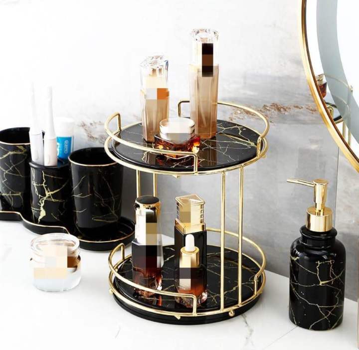 Cosmetic Rack Makeup Organizer Double
