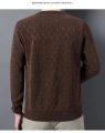 Spring Autumn 100% Pure Merino Wool Pullover Sweater Men O-neck Long-sleeve Cashmere Knitwear Female Clothing Grace.