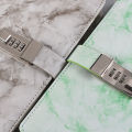 A5 Marble Patterned Vintage Password Locked Notebook, Minimalist Student Diary, Soft Copy Notebook. 