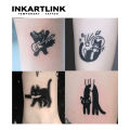 Cute black cat Temporary Tattoo,Lasts To 15 Days New Technology Magic Waterproof Semi Permanent Sticker..