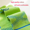 1 pair of four season children's new five finger socks, breathable and sweat absorbent elastic cotton mid tube socks with cute d. 