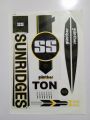 New 3D 2023 NEW SS TON  SUNRIDGER BLACK Edition Cricket Bat Sticker For Professional Players. 