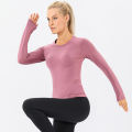 Winter Athletic T-Shirt for Women Long Sleeve Running Yoga Top Warm Running Shirt Gym Outdoor Hiking Shirts. 
