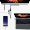 Baseus Lite Series AIRJOY 6 in 1 Adapter Hub/Type C to Type C + 2*Usb 3.0 + Hdmi +SD +TF. 