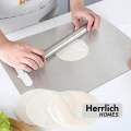 Herrlich homes Stainless Steel Rolling Pin Chapati Belan Best Kitchen Accessories Roti Roller Size (Dia 25 Mm X 30Cm). 