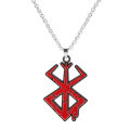 Anime Berserker Symbol Pendants Necklacefor Men Women Keychain Collection Halloween Jewelry Cosplay Accessories for Fans.