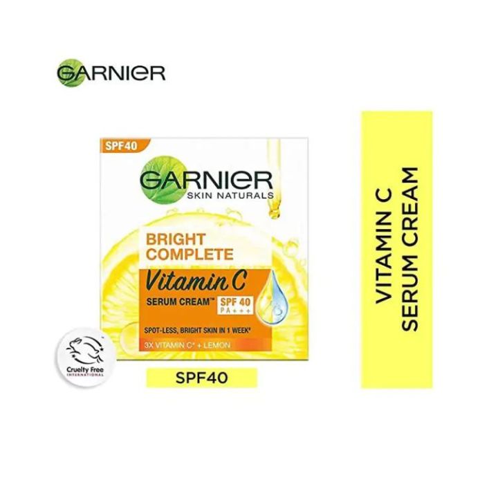 Garnier Bright Complete Fairness Serum Cream SPF40
(45gm)