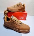 Nike Air Force 1 Triple Brown| Premium Quality | AF1 Brown Colour | Free Keychain And Socks | For Both Men and women  | very light weight. 