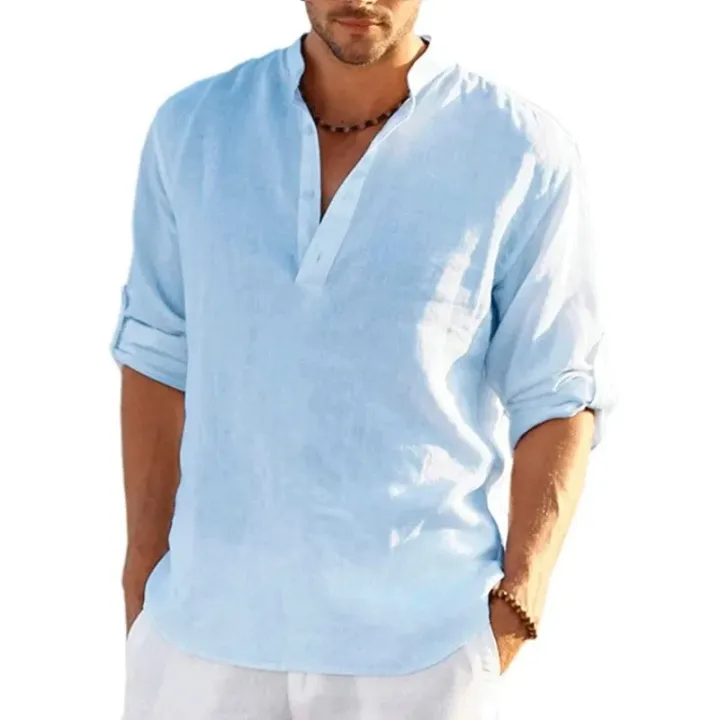 New%20Men's%20Linen%20Long%20Sleeve%20T%20Shirt%20Solid%20Color%20Loose%20Casual%20Breathable%20Shirt%20Cotton%20Mens%20Shirts%20Designer%20Lightweight%20Streetwear%20-%20Image%205