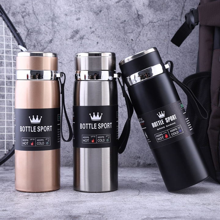 Double Insulated Water Bottle Stainless Steel Double Walled Thermal ...