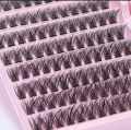 Lash Extension Kit 120 PCs Mix Eyelash Extension Kit Lash Clusters Individual Lashes with Lash Bond and Seal Tweezer for Beginner. 