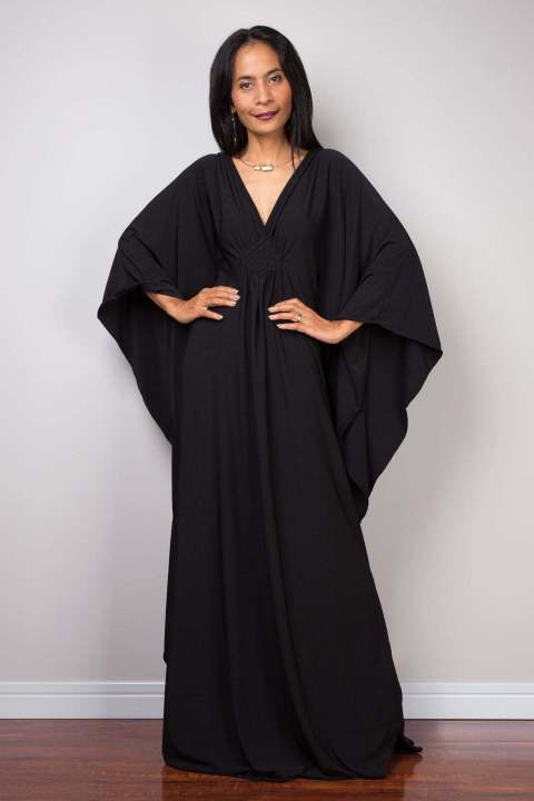 Cover Up Women's Casual Kaftan Plus Size Beach Outfits  Dress Batwing Sleeve Bathing