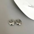 Stainless Steel Smooth Metal Chunky Hoop Earrings for Women Girls Fashion Round Circle Hoops Statement Earrings Punk Jewelry. 