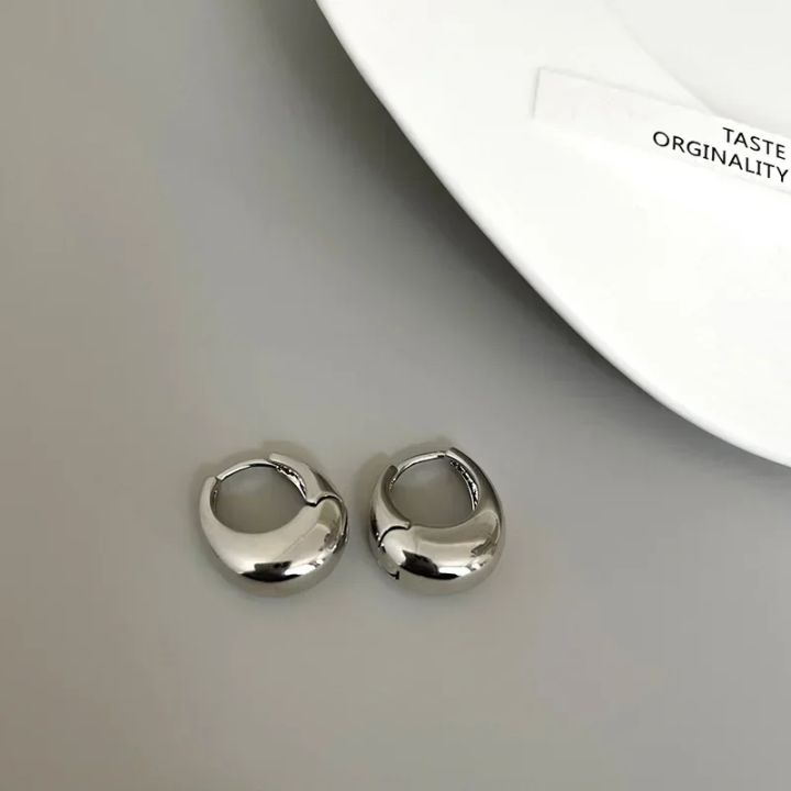 Stainless%20Steel%20Smooth%20Metal%20Chunky%20Hoop%20Earrings%20for%20Women%20Girls%20Fashion%20Round%20Circle%20Hoops%20Statement%20Earrings%20Punk%20Jewelry%20-%20Image%205
