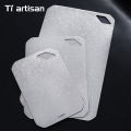 Tiartisan Pure Titaniuim Mini Cutting Board Outdoor Camping Portable Double Sided Food Grade Fruit Meat Chopping Board.