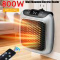 Portable Electric Heater Wall Outlet Small Space Heater with Adjustable Thermostat, Programmable 12-Hour Timer, Auto Shut Off .