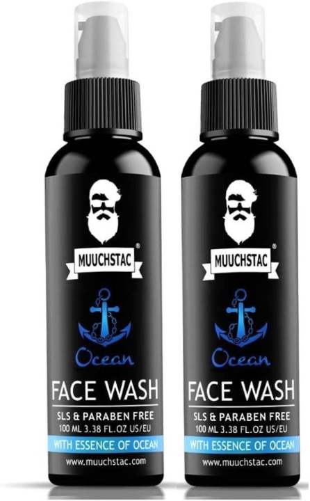 Mustack Muuchstac Ocean Face Wash for Men | Fight Acne & Pimples, Brighten Skin ...
