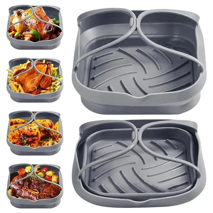 20cm%20Air%20Fryer%20Silicone%20Basket%20Tray%20Pot%20With%20Handle%208inch%20Square%20Airfryer%20Baking%20Mold%20Liner%20Foldable%20Kitchen%20Cooking%20Accessories%20-%20Image%205