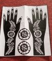 Bridal Design Mehndi Stencils (Full Sheet). 