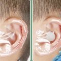 20/40/100pcs Waterproof Ear Protectors Stickers Swimming Ear Cover Caps Baby Bathing Ear Protections Patches Shower Tool.