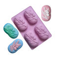 4 Cavities Oval Olive Tree Silicone Soap Mold DIY Soap Making Kits Handmade Cake Candle Mold  Craft Supplies Home Decor. 