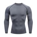 Men Compression Running T-shirt Fitness Tight Long Sleeve Sport Shirts Training Jogging Tops Gym Sportswear Dry Fit Rashgard.